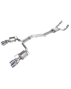 AWE Tuning 19-23 Audi C8 S6/S7 2.9T V6 AWD Touring Edition Exhaust - Chrome Silver Tips buy in USA