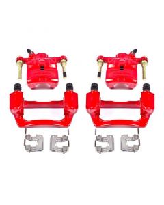 Power Stop 09-13 Subaru Forester Rear Red Calipers w/Brackets - Pair buy in USA