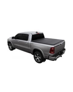 Access LOMAX Alum Tri-Fold Cover w/Split Rails BK Urethane Finish 19-20 Dodge Ram-5ft 7in w/o RamBox buy in USA