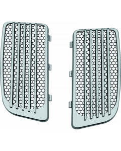 Kuryakyn Radiator Grills For Twin Cooled Models Chrome & Black (Pair) buy in USA