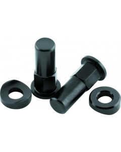 BikeMaster Rim Lock Nuts (Pair) T6 Aluminum/Black buy in USA