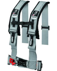 DragonFire Racing Harness H Style- 4-Point- 3in Buckle- Grey buy in USA