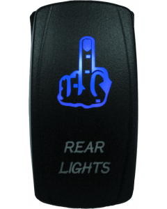 DragonFire Racing Lighted Switch Finger Rear Light On/Off Blue buy in USA