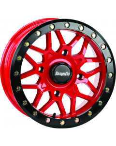 DragonFire Racing Typhon Wheel 15X7 4/156 5+2 +10 Machined Red buy in USA