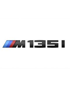 Genuine BMW M135i Gloss Black Badge Trunk Emblem for 1-Series M135i F40 buy in USA