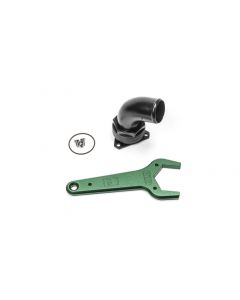 Radium Engineering FCST-X 3-Bolt Remote Mount Fill Neck - 24AN Elbow - 1.5in Barb buy in USA