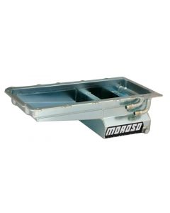 Moroso GM LS Swap (w/Rear Sump & Two -10An Fittings) Wet Sump 7qt 6in Angled Steel Oil Pan buy in USA