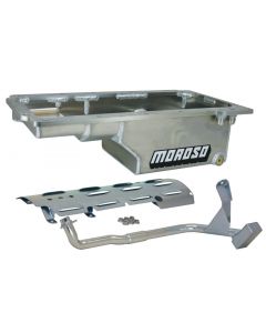 Moroso GM LS/93-02 F-Body (w/-10An Fitting) Deep Drag Race Baffled Wet Sump 6qt 9in Aluminum Oil Pan buy in USA