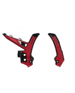 Acerbis 2024 GasGas MC/ MC-F/ EC/ EC-F/ EX250/300 EX-F Frame Guards- X-Grip - Black/Red buy in USA