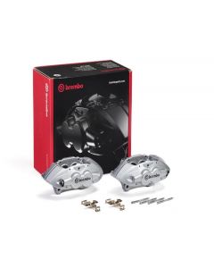 Brembo OE BMW 16-21 M2/17-18 M3/17-20 M4/14-16 M235i Hydraulic Front X-Style Brake Calipers - Silver buy in USA