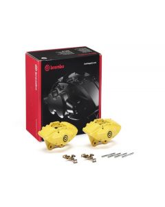 Brembo OE BMW 16-21 M2/17-18 M3/17-20 M4 Hydraulic Rear X-Style Brake Calipers - Yellow buy in USA