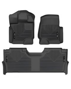 Husky Liners 21-24 Ford F-150 SuperCrew Weatherbeater Black Front & 2nd Seat Floor Liners buy in USA