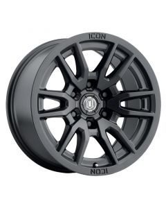 ICON Vector 6 17x8.5 6x5.5 25mm Offset 5.75in BS 95.1mm Bore Satin Black Wheel buy in USA