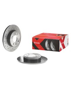 Brembo 03-11 Saab 9-3 Rear Premium Xtra Cross Drilled UV Coated Rotor buy in USA