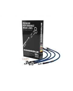 Goodridge 2016+ Ford Focus RS MK3 Phantom Stainless Steel Brake Lines - Electric Blue buy in USA