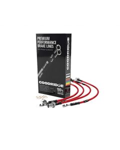 Goodridge 15-18 Audi A3 (Excl Diesel/S3/TT) Stainless Steel Brake Lines - Red buy in USA