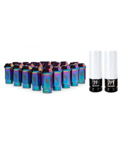 Mishimoto Aluminum Locking Lug Nuts M12x1.5 27pc Set Neo Chrome buy in USA