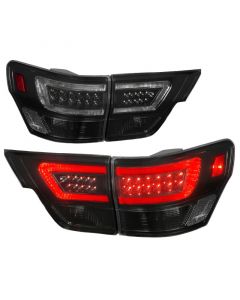 ANZO 11-13 Jeep Grand Cherokee LED Taillights w/ Lightbar Black Housing/Smoke Lens 4pcs buy in USA