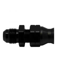 DeatschWerks 6AN Male Flare to 5/16in Hardline Compression Adapter - Anodized Matte Black buy in USA