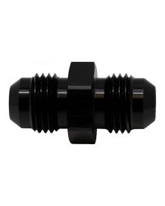 DeatschWerks 6AN Male Flare to 6AN Male Flare Coupler - Anodized Matte Black buy in USA