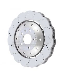 SHW 14-20 Audi R8 5.2L (Excl Ceramic Brake) Front Drilled-Dimpled LW Wavy Brake Rotor (4S0615301B) buy in USA