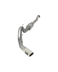 aFe Atlas Exhausts 4in Cat-Back Aluminized Steel Exhaust 2015 Ford F-150 V6 3.5L (tt) Polished Tip buy in USA