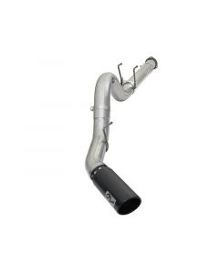 aFe ATLAS 5in DPF-Back Alum Steel Exhaust System w/Black Tip 2017 Ford Diesel Trucks V8-6.7L (td) buy in USA