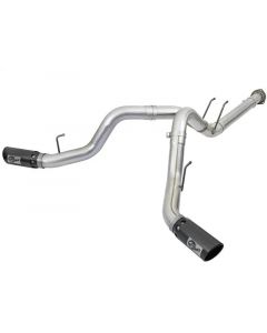 aFe ATLAS 4in DPF-Back Alum Steel Exhaust System w/Black Tip 2017 Ford Diesel Trucks V8-6.7L (td) buy in USA