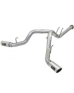 aFe ATLAS 4in DPF-Back Alum Steel Exhaust System w/Polished Tip 2017 Ford Diesel Trucks V8-6.7L (td) buy in USA