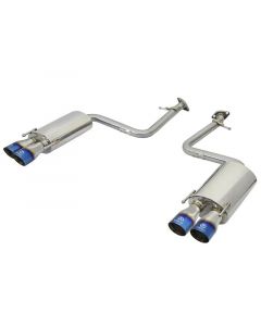 aFe Takeda 16-17 Lexus RC 200T 2.0L (t) 2in. SS Axle-Back Exhaust System w/Polished Blue Tips buy in USA