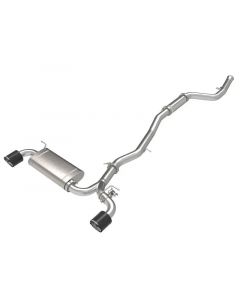 aFe POWER Takeda 2021 Toyota Supra 2.0L (t) 2.5in-3in 304 SS CB Exhaust w/ Carbon Tips buy in USA