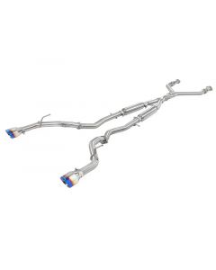 aFe Takeda 2.5in 304 SS Cat-Back Exhaust System w/ Blue Flame Tips 16-18 Infiniti Q50 V6-3.0L (tt) buy in USA