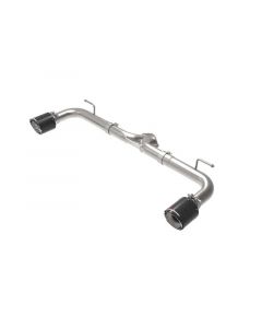 aFe Takeda 2-1/2in 304 SS Axle-Back Exhaust w/ Carbon Fiber Tips 14-18 Mazda 3 L4 2.0L/2.5L buy in USA