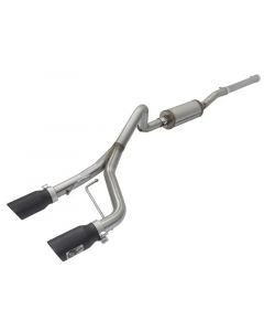 aFe Rebel Series CB 2.5in Dual Center Exit SS Exhaust w/ Black Tips 07-15 Jeep Wrangler 3.6L/3.8L V6 buy in USA