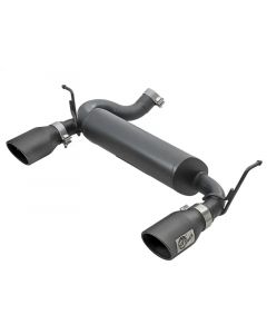 aFe Rebel Series 2.5in 409 SS Axle-Back Exhaust w/ Black Tips 2007+ Jeep Wrangler (JK) V6 3.6L/3.8L buy in USA