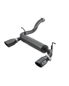 aFe Rebel Series 2.5in 409 SS Axle-Back Exhaust w/ Black Tips 2018+ Jeep Wrangler (JL) V6 3.6L buy in USA