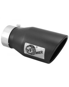 aFe Power Gas Exhaust Tip Black- 3 in In x 4.5 out X 9 in Long Bolt On (Black) buy in USA