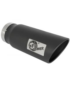 aFe Power MACH Force-Xp 5in In x 6in Out x 15in L Bolt-On 409 SS Exhaust Tip - Black buy in USA