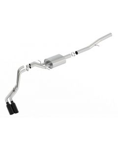 Borla 14+ Chevy Silverad1500 EC STD/CC Short 143.5in WB ATAK Cat-Back Exhaust w/ Black Chrome Tip buy in USA