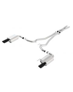 Borla Atak S Cat-Back 15-17 Ford Mustang GT 5.0L V8 MT/AT 2.5in pipe 4in tip (Black Chrome) buy in USA