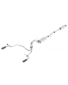 Borla 15-17 F-150 2.7/3.5L V6 EcoBoost / 5.0L V8 Black Chrome Cat-Back Touring Exhaust buy in USA