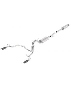 Borla 15-17 Ford F-150 2.7L/ 3.5L EcoBoost/ 5.0L V8 Rear Exit S-Type Catback Exhaust Black Chrome buy in USA