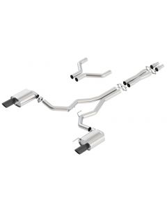 Borla Atak Cat-Back 15-17 Ford Mustang GT 5.0L V8 MT/AT 3in pipe 4in Black Chrome Tips buy in USA