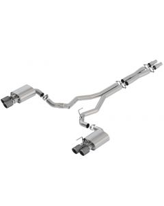 Borla 2018 Ford Mustang GT 5.0L AT/MT 3in Atak Catback Exhaust w/ Valves (Carbon Fiber Black Tip) buy in USA