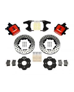 Wilwood Combination Parking Brake Rear Kit 11.00in Drilled Red Civic / Integra Drum 2.46 Hub Offset buy in USA