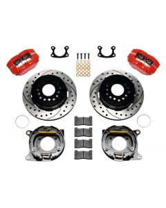 Wilwood Dynapro Dust-Boot P/S Park Brake Kit Drilled Red Small Ford 2.50in Offset buy in USA