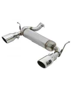 aFe Rebel Series 2.5in 409 SS Axle-Back Exhaust w/Polished Tips 07+ Jeep Wrangler (JK) V6 3.6L/3.8L buy in USA