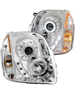 ANZO 2007-2014 Gmc Yukon Projector Headlights w/ Halo Chrome (CCFL) buy in USA