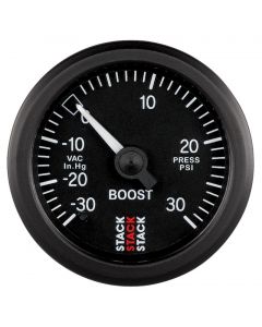 Autometer 52mm Stack Instruments -30INHG to +30PSI Mechanical Boost Gauge - Black buy in USA