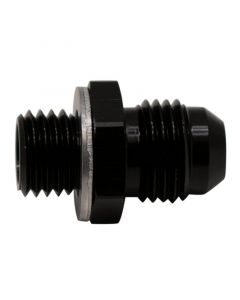 DeatschWerks 6AN Male Flare to M12 X 1.5 Male Metric Adapter (Incl Washer) - Anodized Matte Black buy in USA